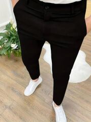 Erkek Cepli Slimfit Atlas Pantolon