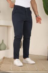 Erkek Casual Slim Fit Cord Desenli Kumaş Pantolon